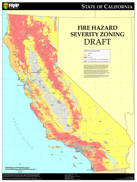 fire hazard cal fire map