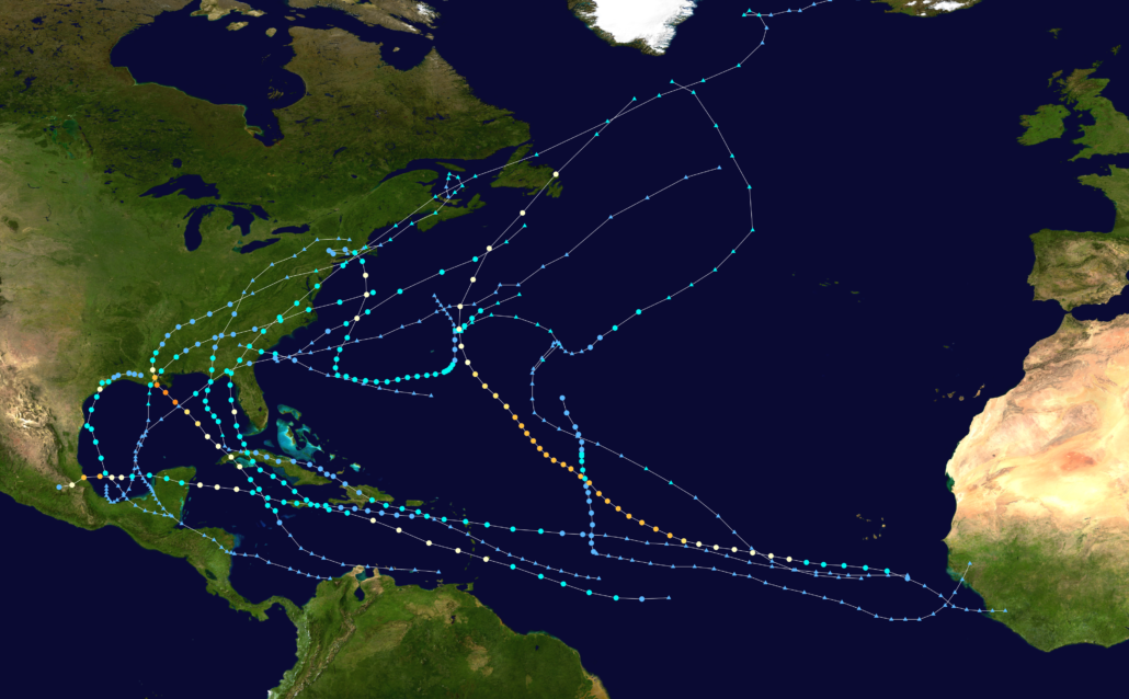 2021_Atlantic_hurricane_season_summary_map - RedZone